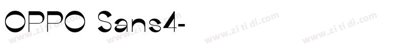 OPPO Sans4字体转换